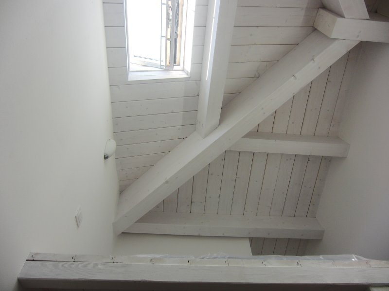 Tetti in legno – legnami paolini Tetto in legno lamellare bianco